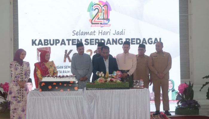 Peringatan 21 Tahun Kabupaten Serdang Bedagai, Dimeriahkan Menggunakan Pakaian Adat