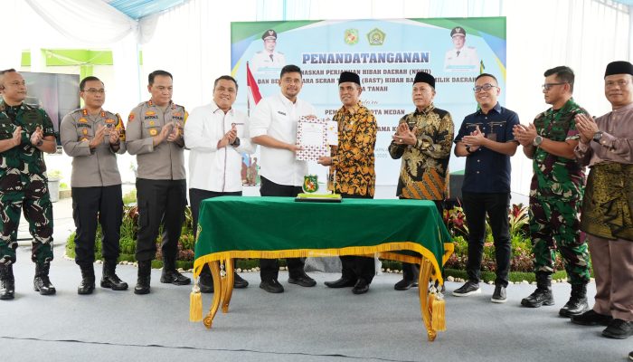 Wali Kota Medan Serahkan Hibah Tanah untuk Kemenag Kota Medan, Bobby Nasution: “Alhamdulillah Janji Saya Sudah Terlaksana”