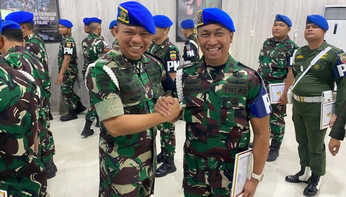 Delapan Personel Polisi Militer Terima Piagam Penghargaan dari Dandenpom I/5