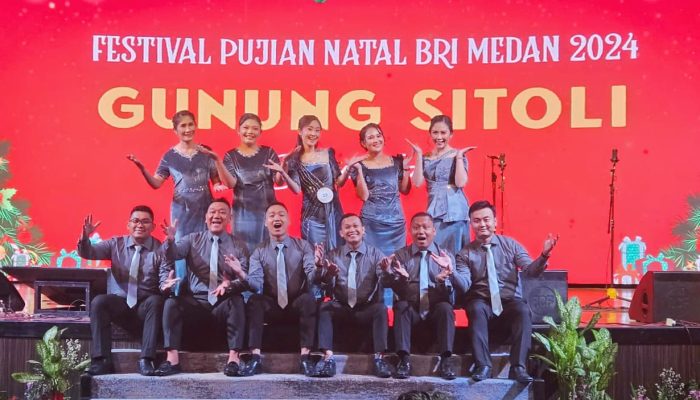 BRI Voice Gunungsitoli Raih Juara Harapan 1 Festival Pujian Natal BRI Medan 2024
