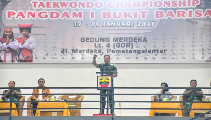 Pangdam I/BB Tutup Kejuaraan Taekwondo Sabuk Hitam Nusantara Piala Pangdam I/BB