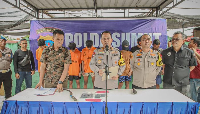 Polres Serdang Bedagai Sikat  8 Pelaku Begal
