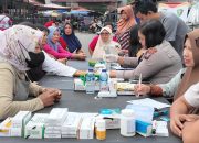 Polres Sibolga Gelar Pemeriksaan Kesehatan Gratis di Pasar Kota Baringin