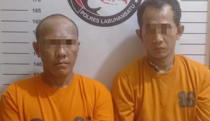 Polres Labuhanbatu Amankan Dua Tersangka Pengedar Narkotika Jenis Sabu