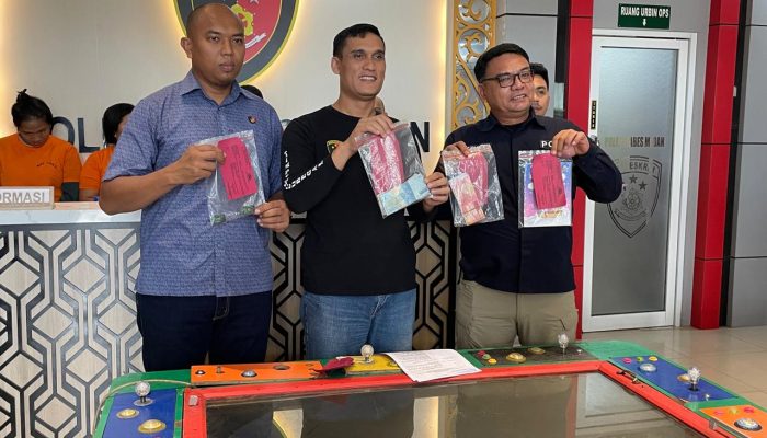 Sat Reskrim Polrestabes Medan Bongkar Perjudian Tembak Ikan di Padang Bulan, 4 Pelaku Diamankan