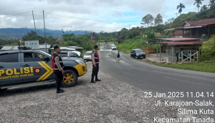 Sat Samapta Polres Pakpak Bharat Lakukan Patroli Dialogis untuk Ciptakan Kamtibmas Kondusif