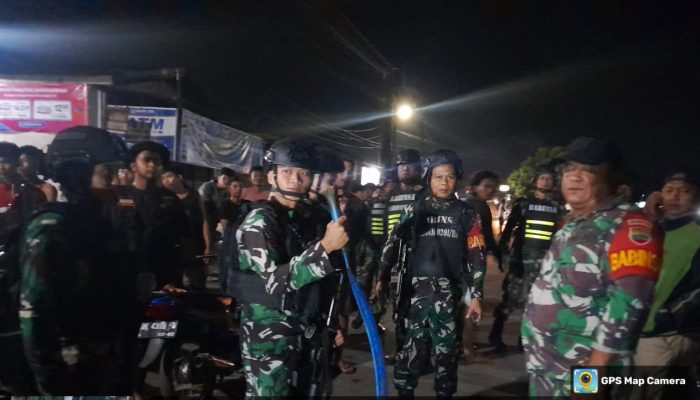 Tim Patroli Anti Kejahatan Jalanan Kodam I/BB Gagalkan Tawuran Antar Geng Motor di Marendal