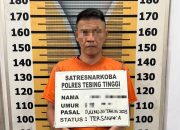 Polres Tebing Tinggi Tangkap Residivis Narkoba di Jalan Rao