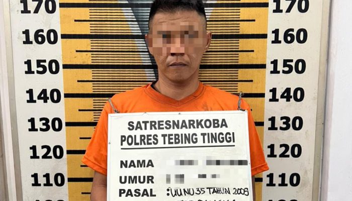 Polres Tebing Tinggi Tangkap Residivis Narkoba di Jalan Rao
