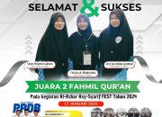 Santri MAS Ma’rifatul Hikmah,Raih Juara 2 dalam Lomba Fahmil Qur’an Al-Azhar Asy-Syarif Fest 2024