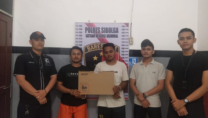 Tim Opsnal Sat Reskrim Polres Sibolga Ungkap Kasus Pencurian Laptop
