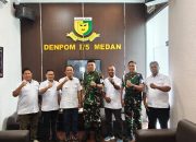 Denpom I/5 Medan Terima Kunjungan Pengurus SMSI Medan