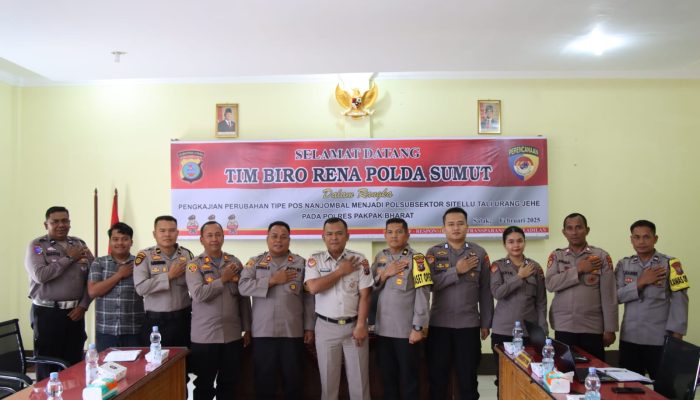 Tim Biro Rena Polda Sumut Kunjungi Polres Pakpak Bharat