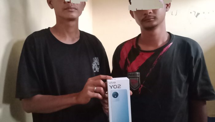 Dua Pelaku Pencurian Bobol Atap Rumah, Diamankan Polsek Tanjung Beringin Polres Sergai