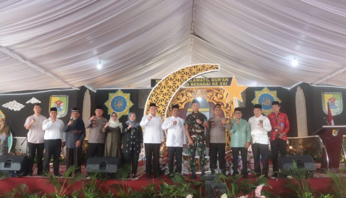 Bupati dan Wakil Bupati Sergai Buka MTQH ke-XXI di Sei Rampah