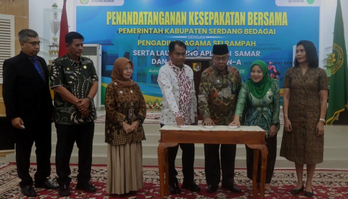 Pemkab Sergai dan PA Sei Rampah Luncurkan Aplikasi SAMAR dan Vitamin-A untuk Pelayanan Lebih Cepat dan Transparan