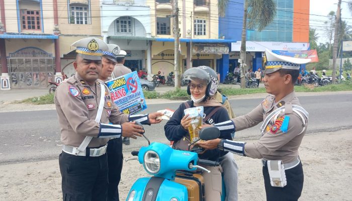 Satlantas Polres Sergai Gelar Sosialisasi Kampanye Keselamatan Berlalu Lintas