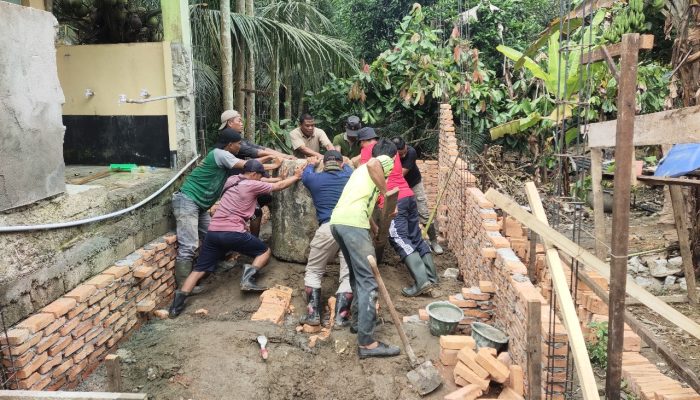 Rehab Musholla Jadi Sasaran Fisik TMMD Ke-123 Kodim 0203/Langkat