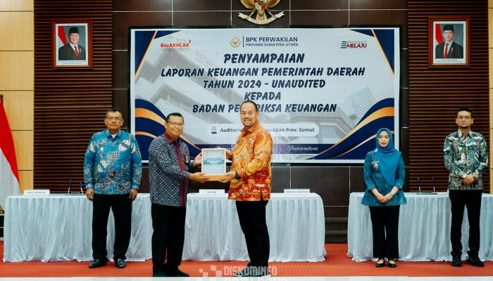 Bupati Batu Bara Serahkan LKPD Unaudited Pemkab Batu Bara Tahun Anggaran 2024