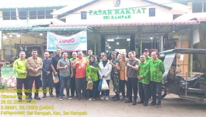 Jelang Ramadhan 1446 H, Polres Sergai Bersama Pemkab Sergai Sidak Pasar Rakyat Sei Rampah