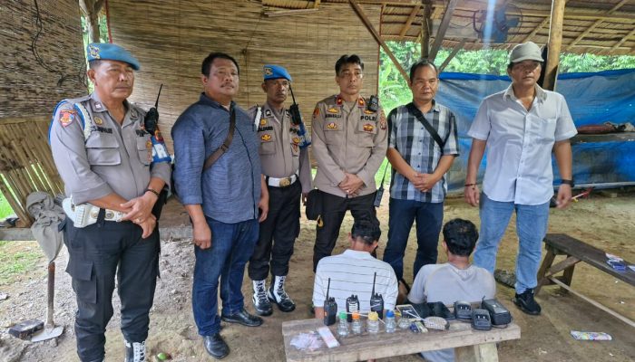 Polsek Pancur Batu Grebek Barak Narkoba, Dua Pelaku Diamankan