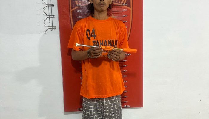 Sempat Kabur Saat Dikejar, Polsek Pantai CerminTangkap Pelaku Pencuri Pintu Besi Kandang Babi