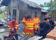 Dua Rumah di Air Joman Asahan Hangus Terbakar