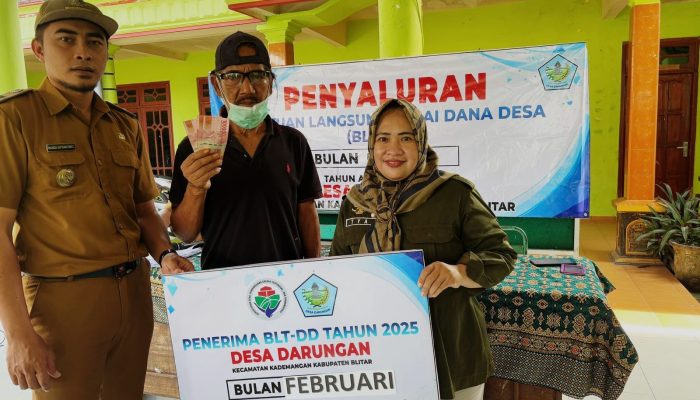 Pemdes Darungan Kabupaten Blitar Laksanakan Penyaluran BLT DD Ke-2 untuk 34 KPM