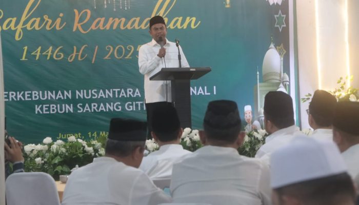 Bupati Sergai Hadiri Safari Ramadan di Kebun Sarang Giting