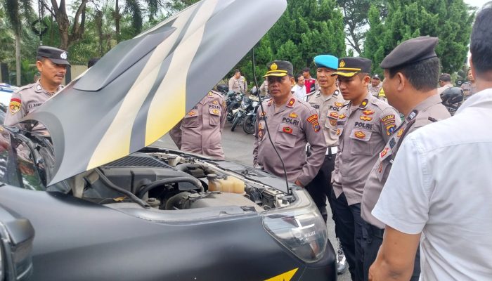 Pastikan Keamanan Hari Raya Idul Fitri 1446 H Lancar, Polres Sergai Cek Kesiapan Ranmor Dinas