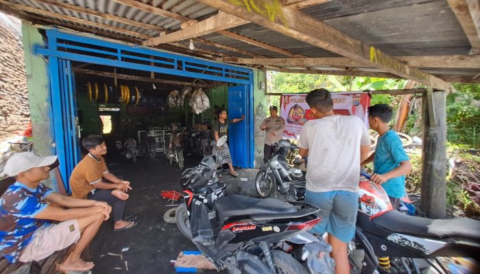 Sat Binmas Polres Pakpak Bharat Sosialisasikan Ops Ketupat Toba 2025 dan Tagline 110