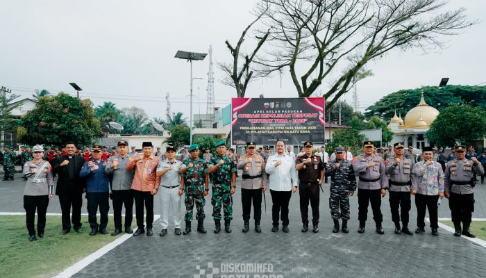 Jelang Hari Raya Idul Fitri, Polres dan Pemkab Batu Bara Gelar Apel Pasukan Operasi Ketupat Toba