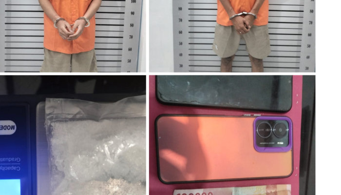 Polres Sergai Ringkus Dua Pengedar Sabu Lewat Undercover Buy, 9,92 Gram Barang Bukti Diamankan