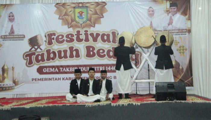 Lomba Gema Takbir dan Tabuh Bedug Idulfitri 1446 H di Sergai Resmi Dibuka