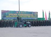Pangdam I/BB Pimpin Upacara Pemberangkatan Satgas Pamtas RI-PNG Statis Yonif 126/KC
