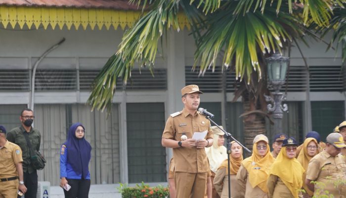 Wali Kota Tebing Tinggi Pimpin Apel Gabungan Pasca Lebaran, Ajak ASN Wujudkan Visi Misi Daerah