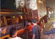 Kecelakaan Lalu Lintas di Perbaungan, 12 Orang Luka-luka Akibat KUPJ Tabrak Truk Fuso