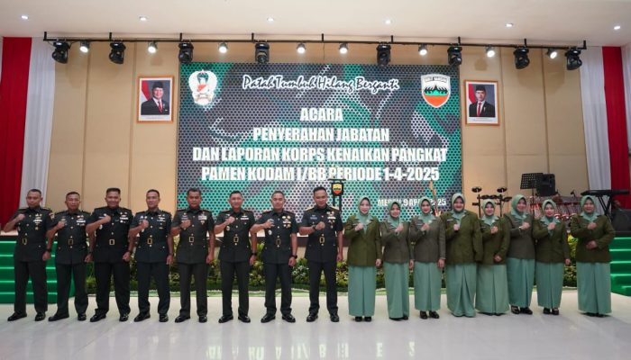 Kodam I/BB Gelar Acara Penyerahan Jabatan  dan Laporan Korps Kenaikan Pangkat, Pangdam Apresiasi Loyalitas Prajurit