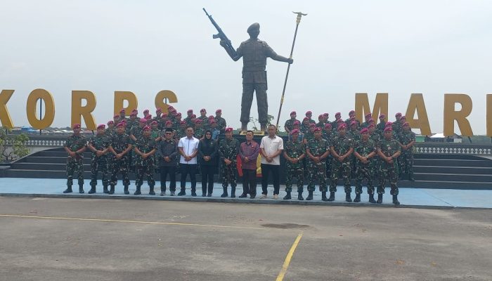 Anggota DPRD Medan Hadiri Upacara Kenaikan Pangkat Prajurit Yonmarhanlan I Belawan