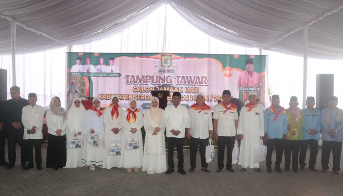 Bupati Sergai Hadiri Tampung Tawar 286 Calon Jamaah Haji 2025