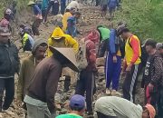 Ingin Dapatkan Perhatian Serius dari Pemda Blitar, Warga Desa Tugurejo Gotong Royong Bangun Jalan Menuju Jalur Lintas Selatan