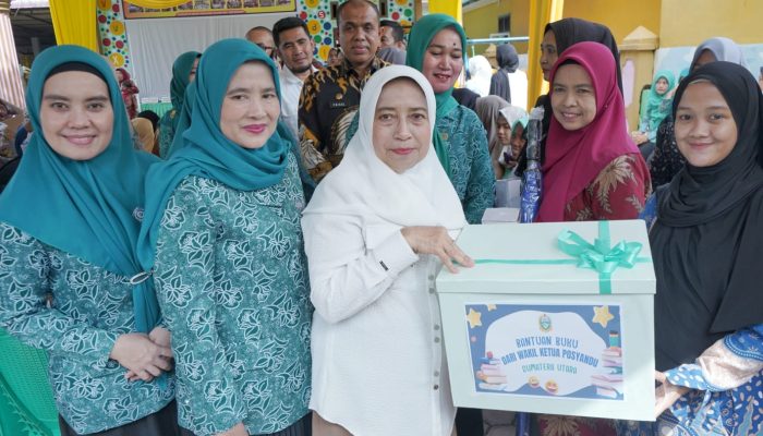 Wakil Ketua TP PKK Sumut Kunjungi Posyandu Dan PAUD Di Asahan