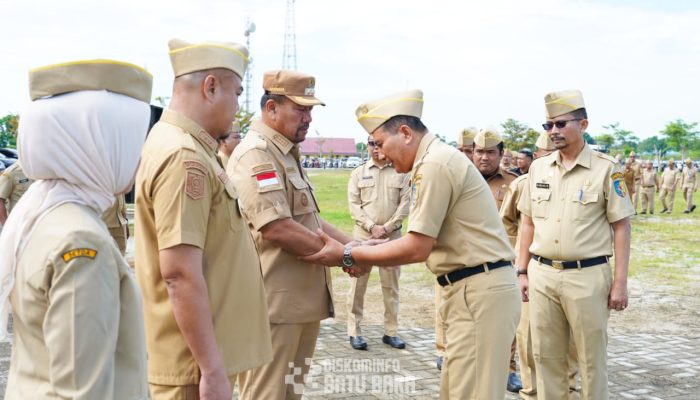 Hari Pertama Kerja Setelah Cuti Idul Fitri, Pemkab Batu Bara Gelar Apel Gabungan