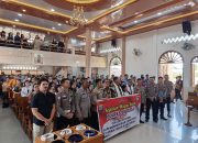 Polres Sibolga Sambangi Gereja BNKP dalam Kegiatan Minggu Kasih, Sampaikan Pesan Kamtibmas