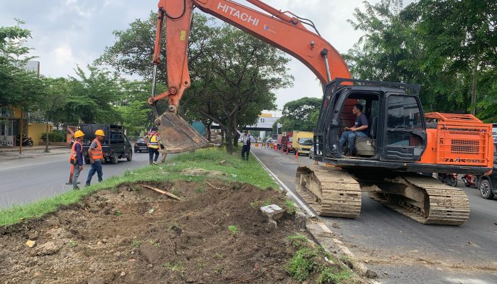 BBJN Bongkar Median Jalan di Letda Sudjono, Atensi Zulkarnaen SKM