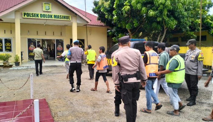 Ops Pekat Toba 2025, Polsek Dolok Masihul Amankan Tujuh Juru Parkir Liar