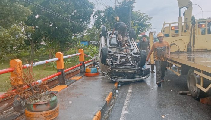 Tabrakan Maut di Jalinsum Lubuk Pakam, Satu Pengendara Motor Tewas