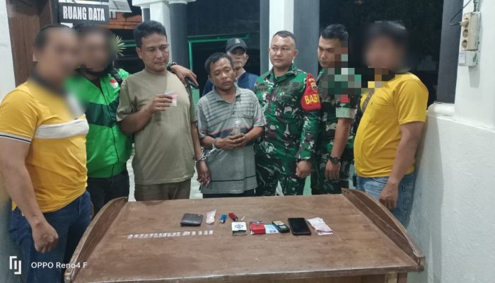 Unit Intel Kodim 0204/DS Ringkus Dua Pengedar Sabu di Tebing Tinggi