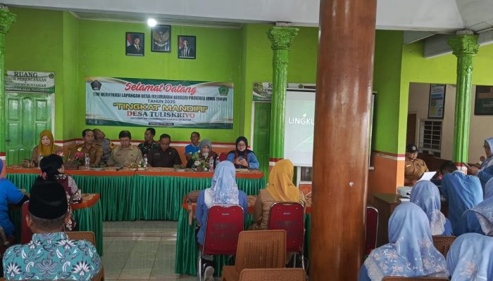 Desa Tuliskriyo Dinilai Tim Verifikasi Lomba Desa Berseri Mandiri 2025