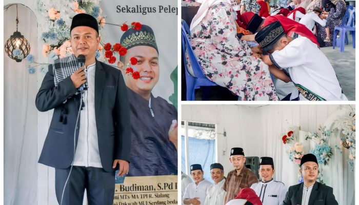 Tausiyah Ustadz Budiman Warnai Haru Khataman & Pelepasan Siswa MTs TPI Rambung Sialang Angkatan XLII di Serdang Bedagai